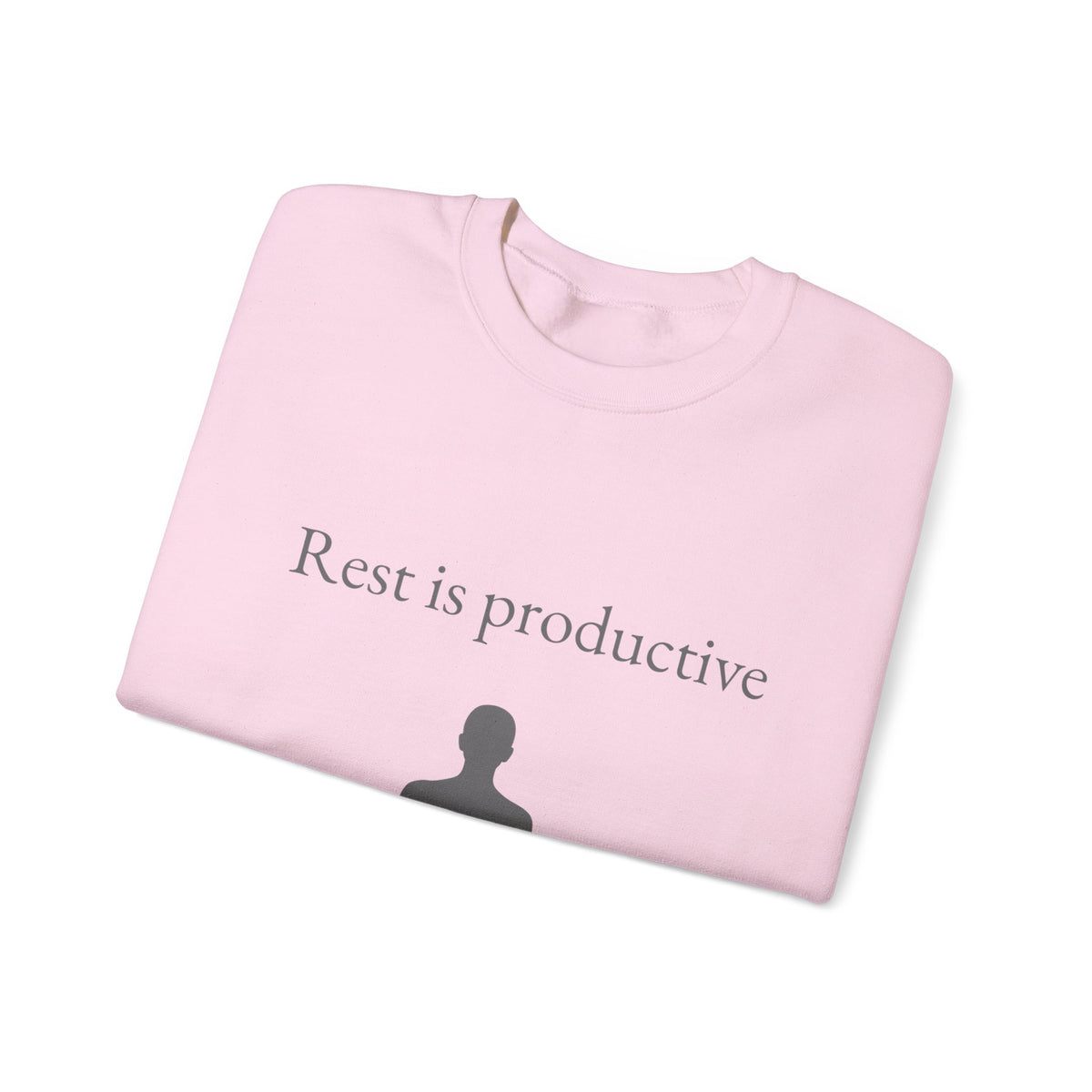 “Rest Is Productive” Minimalist Self-Care Sweatshirt