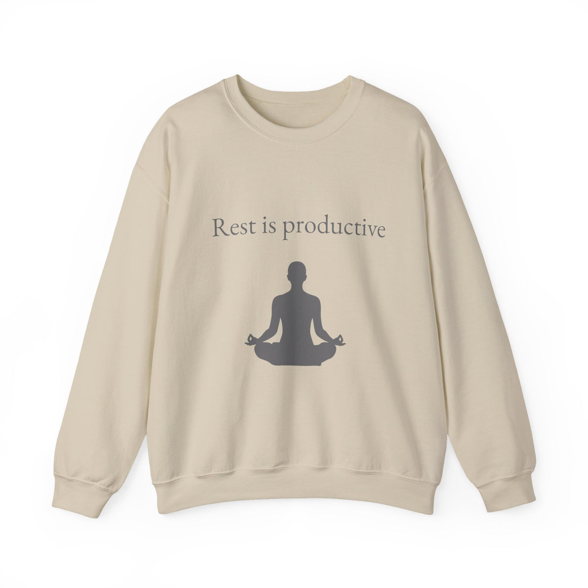 “Rest Is Productive” Minimalist Self-Care Sweatshirt