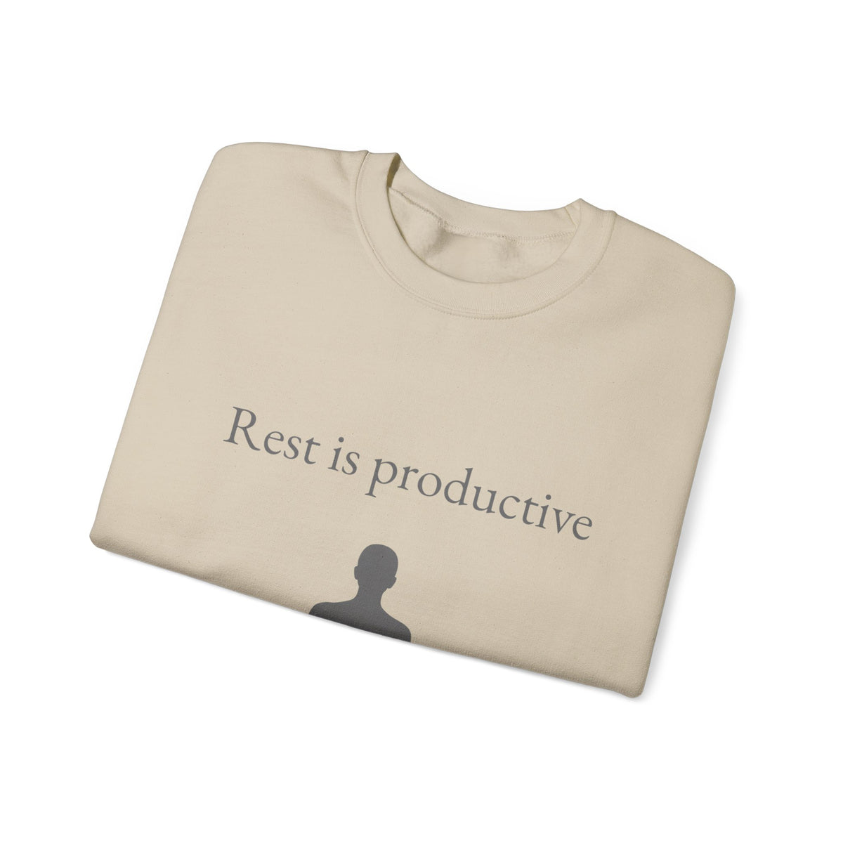 “Rest Is Productive” Minimalist Self-Care Sweatshirt