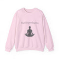 “Rest Is Productive” Minimalist Self-Care Sweatshirt